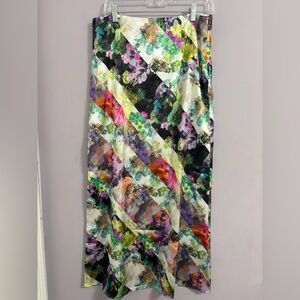 Nasty Gal Multicolor Floral Maxi Skirt
